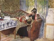 Carl Larsson A Mother-s Thoughts Spain oil painting artist